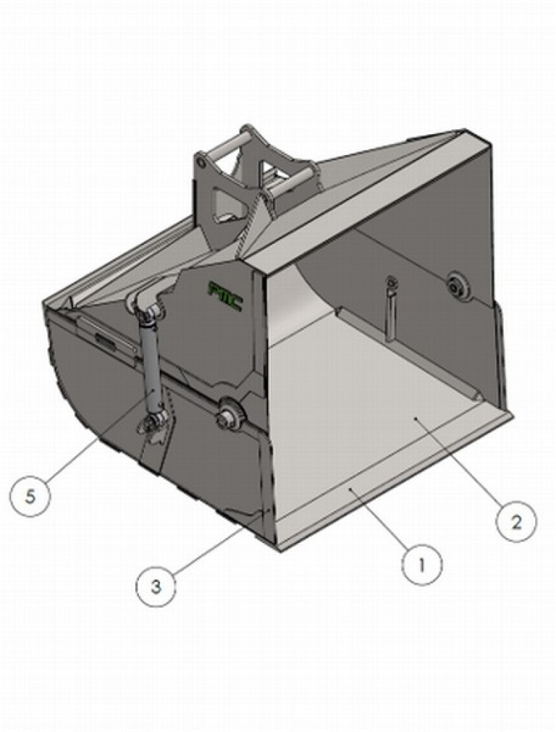 Kūdras iekraušanas kauss 1800mm
