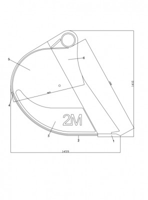 Pastiprināts rakšanas kauss 1600mm, 2.25m3