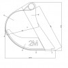 Pastiprināts rakšanas kauss 1600mm, 2.25m3