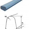 43.5x89x3600mm BOROX500 profilstienis 110 metināms